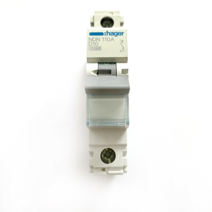 Hager NDN110A D10 10A 10 Amp MCB Circuit Breaker Type D